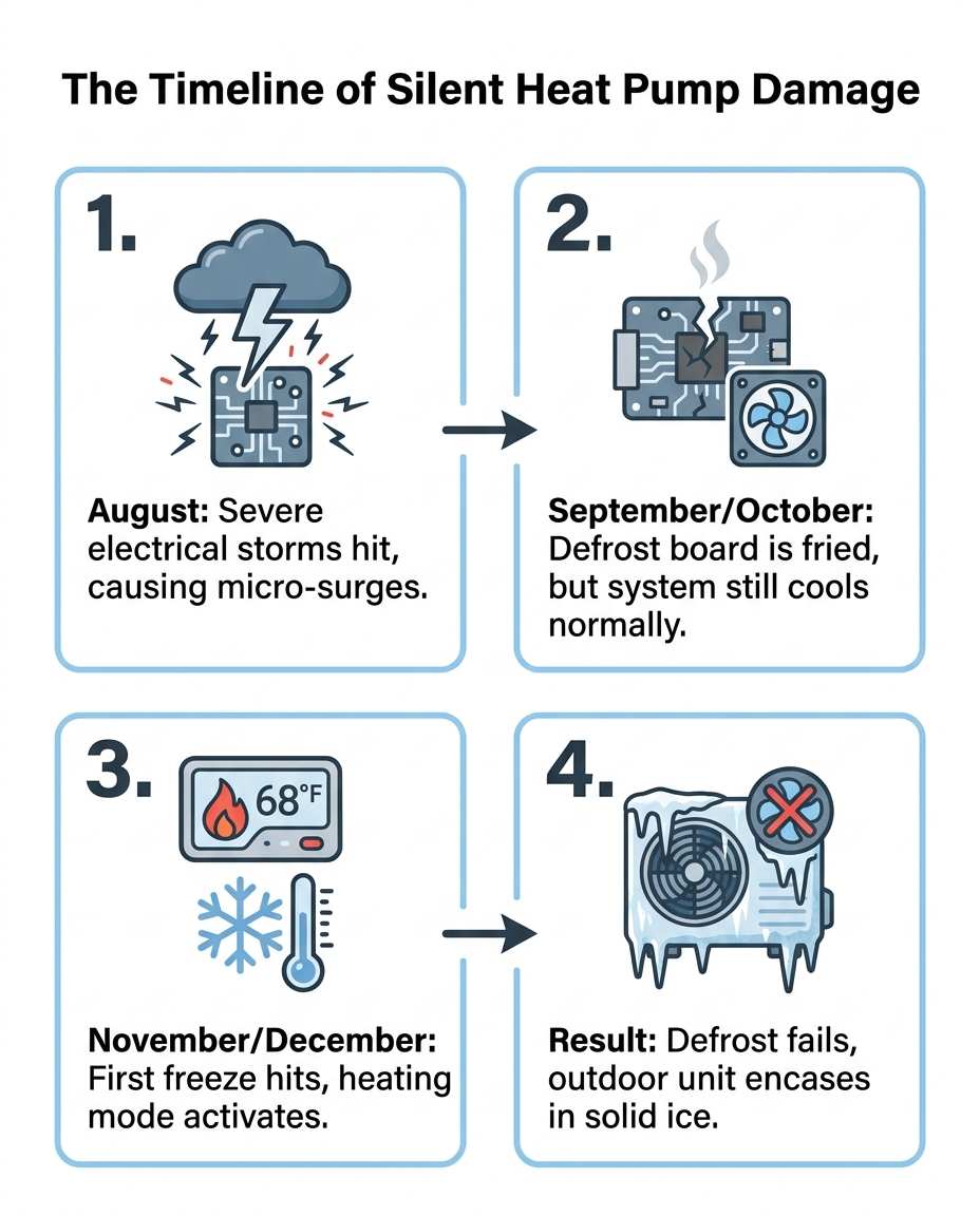 The Timeline of Silent Heat Pump Damage