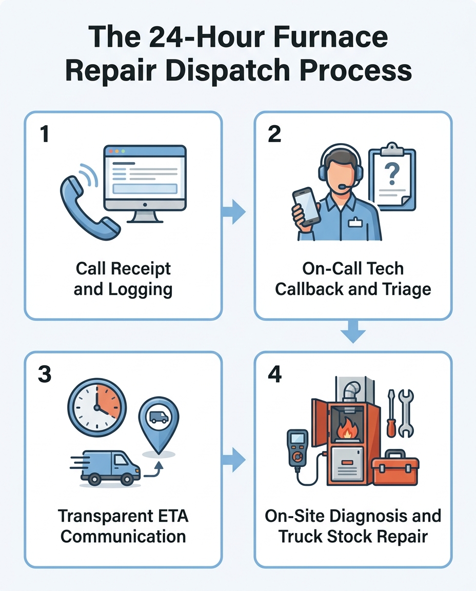 The 24-Hour Furnace Repair Dispatch Process