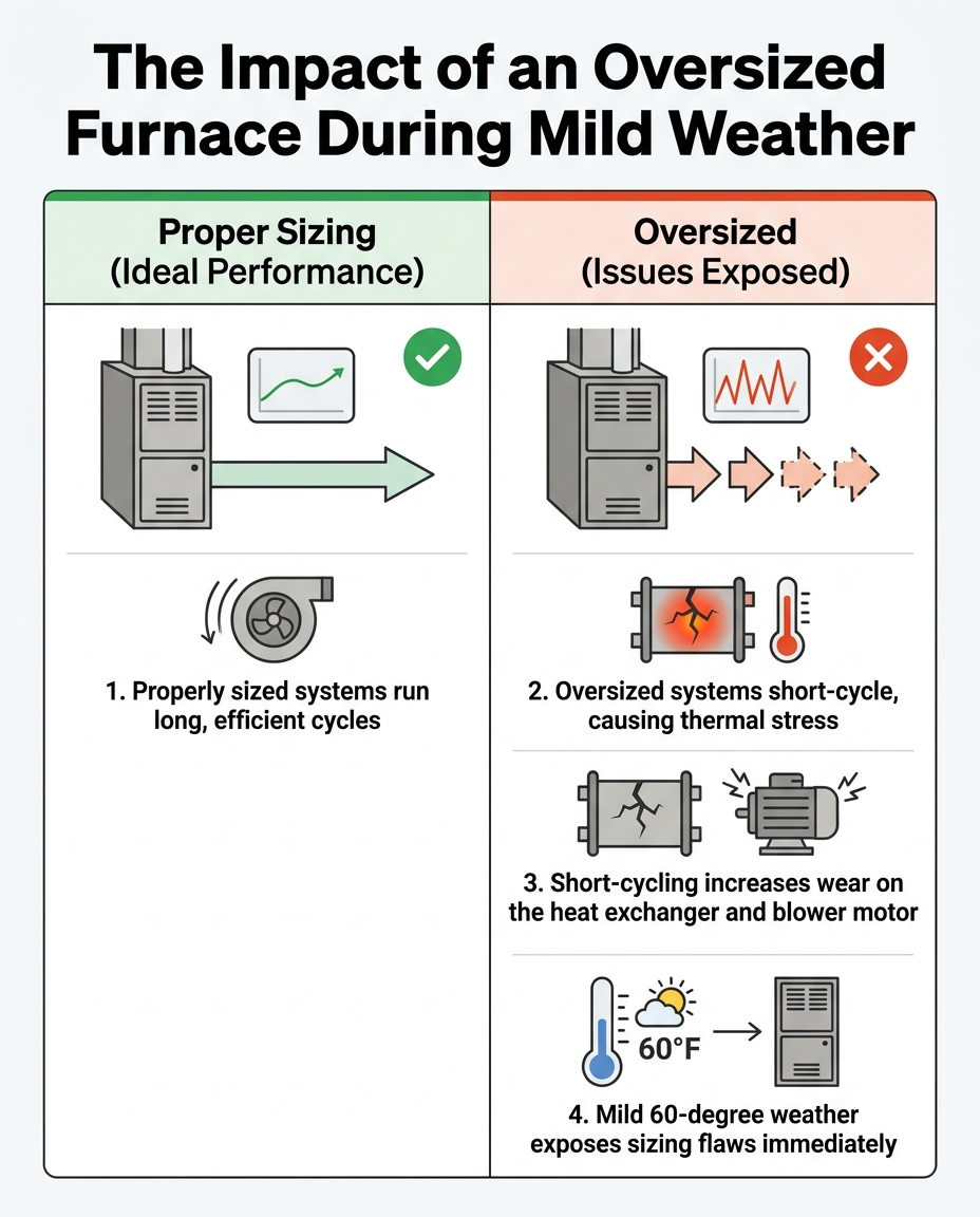 The Impact of an Oversized Furnace During Mild Weather