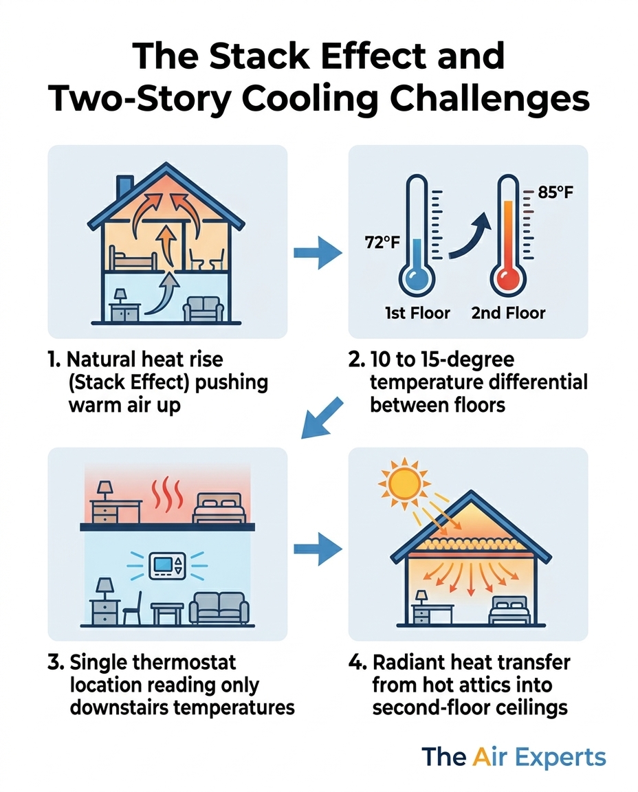 The Stack Effect and Two-Story Cooling Challenges