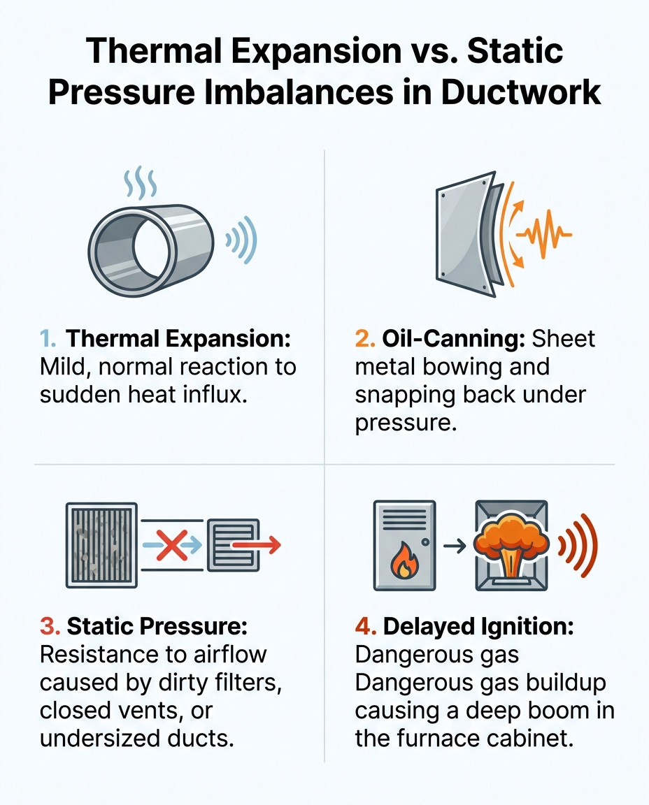 Thermal Expansion vs. Static Pressure Imbalances in Ductwork