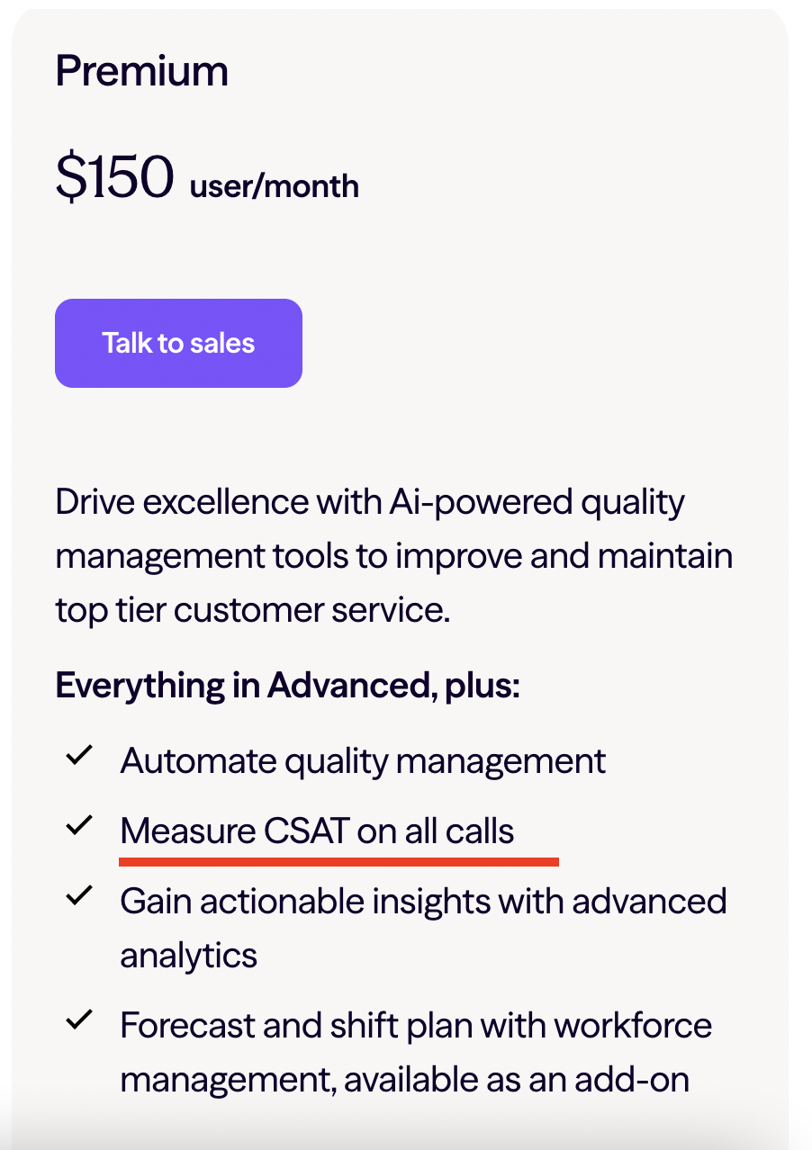 pricing of AI POWERED CSAT ANALYSIS TOOL