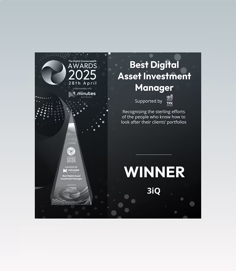 3iQ Corp win Best Digital Asset Investment Manager 2025