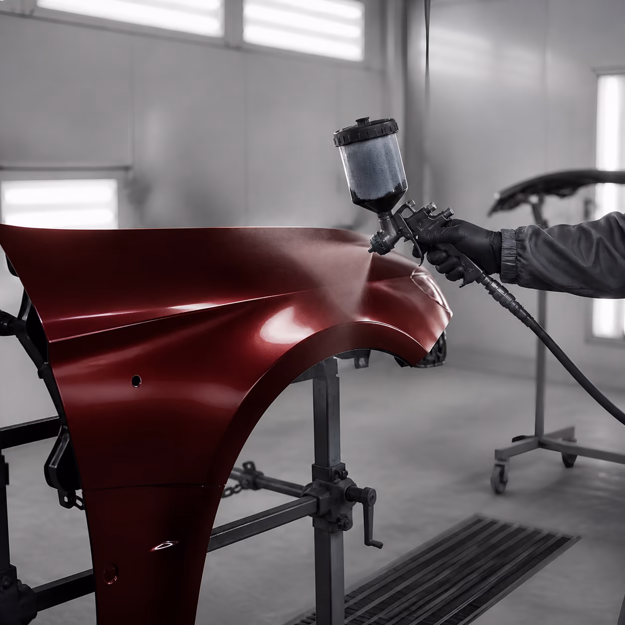Verniciatura in carrozzeria – aria compressa Evans