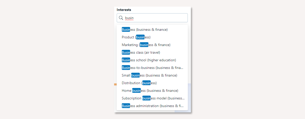 How to narrow your audience by interests in Facebook Audience Insights