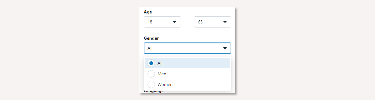 How to narrow your audience by age and gender in Facebook Audience Insights