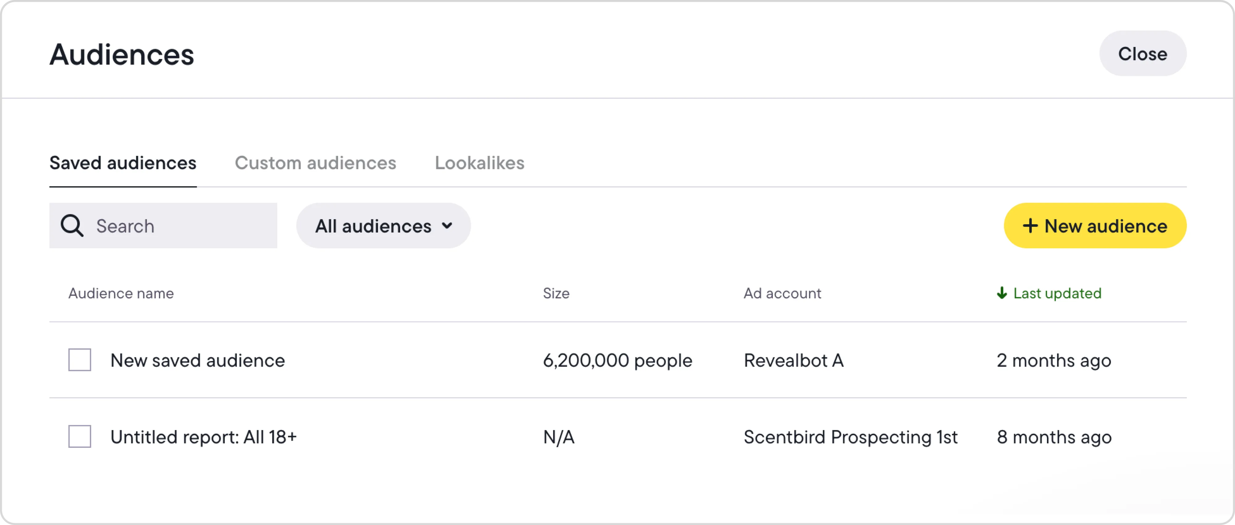 Screenshot of Birch post boosting tool showing audience targeting settings being configured