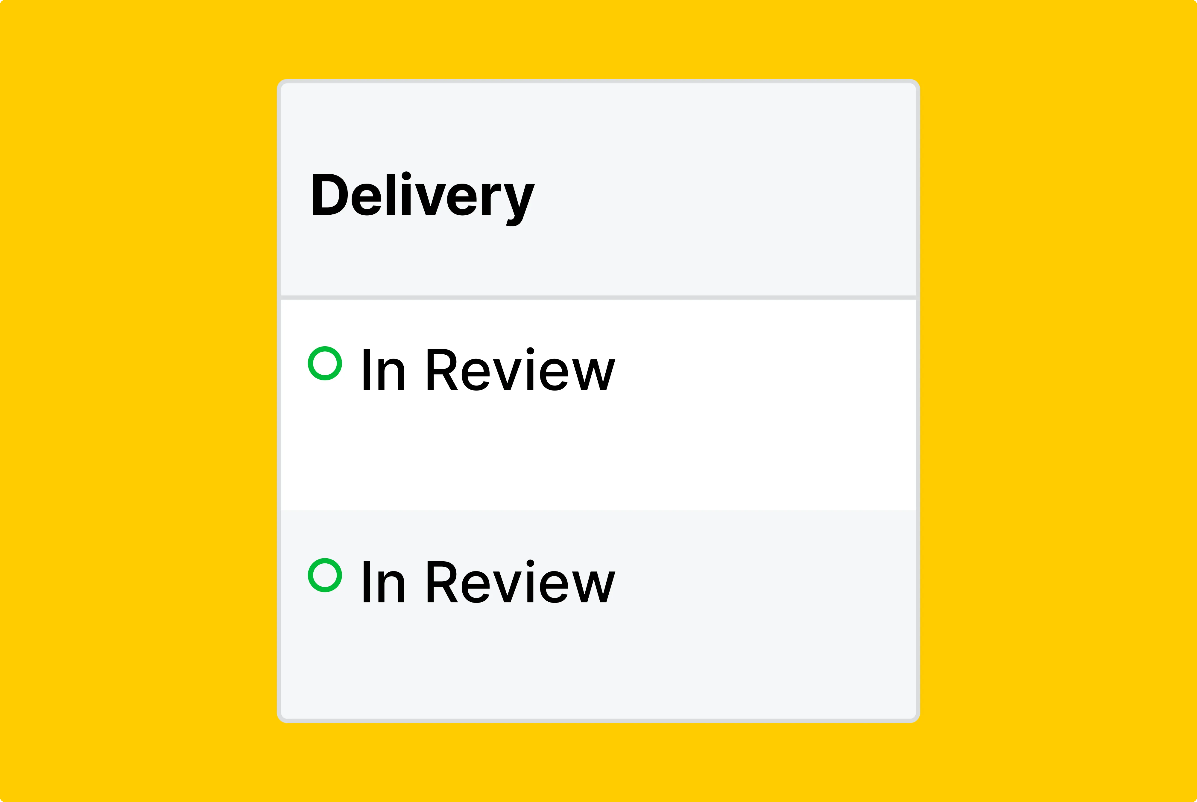 Screenshot of a Facebook Ads Manager status page showing ads currently under review.