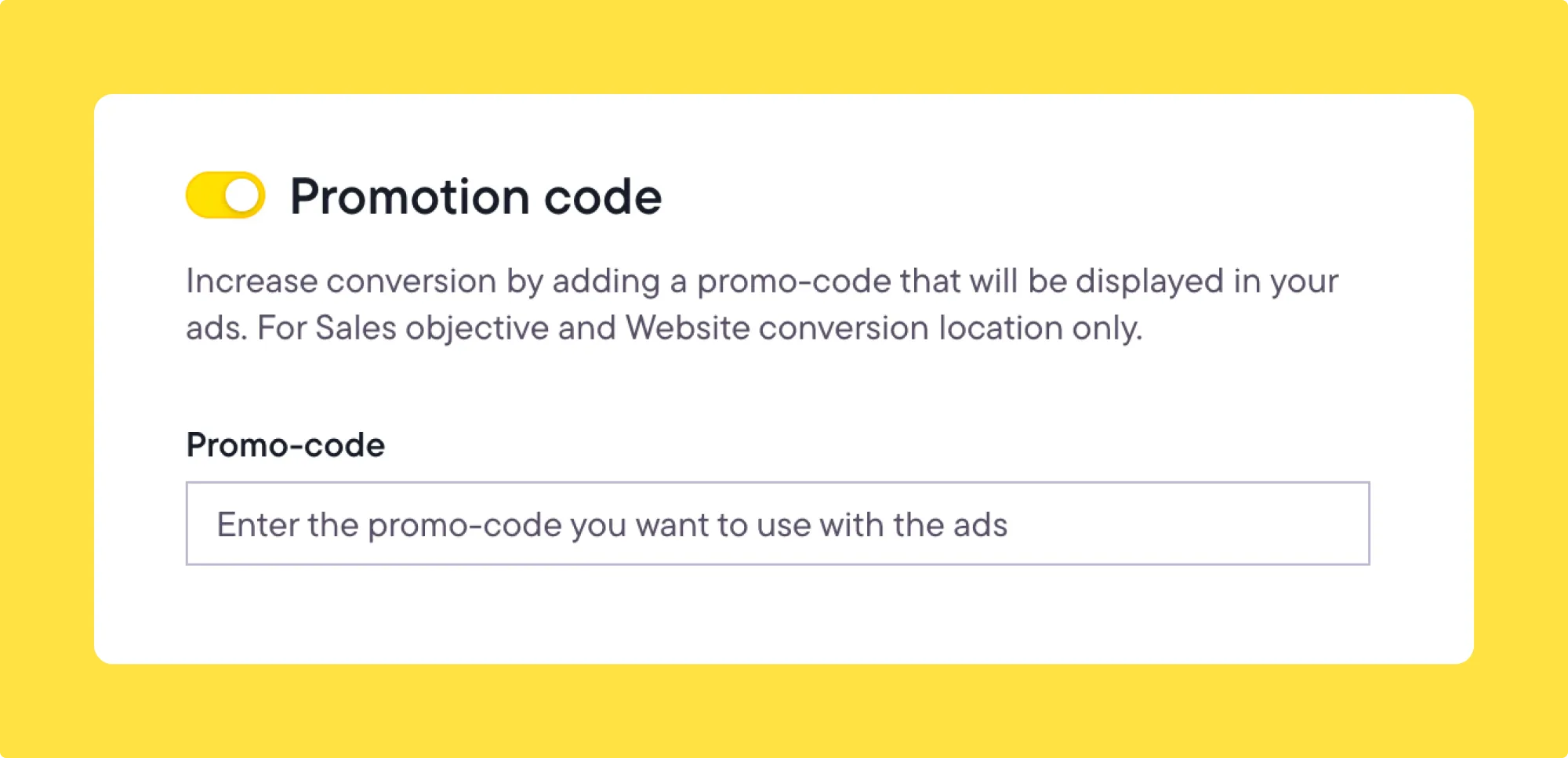 Screenshot of the Bïrch platform showing bulk promo code setup for multiple ads using Meta’s Highlight your promotions feature.