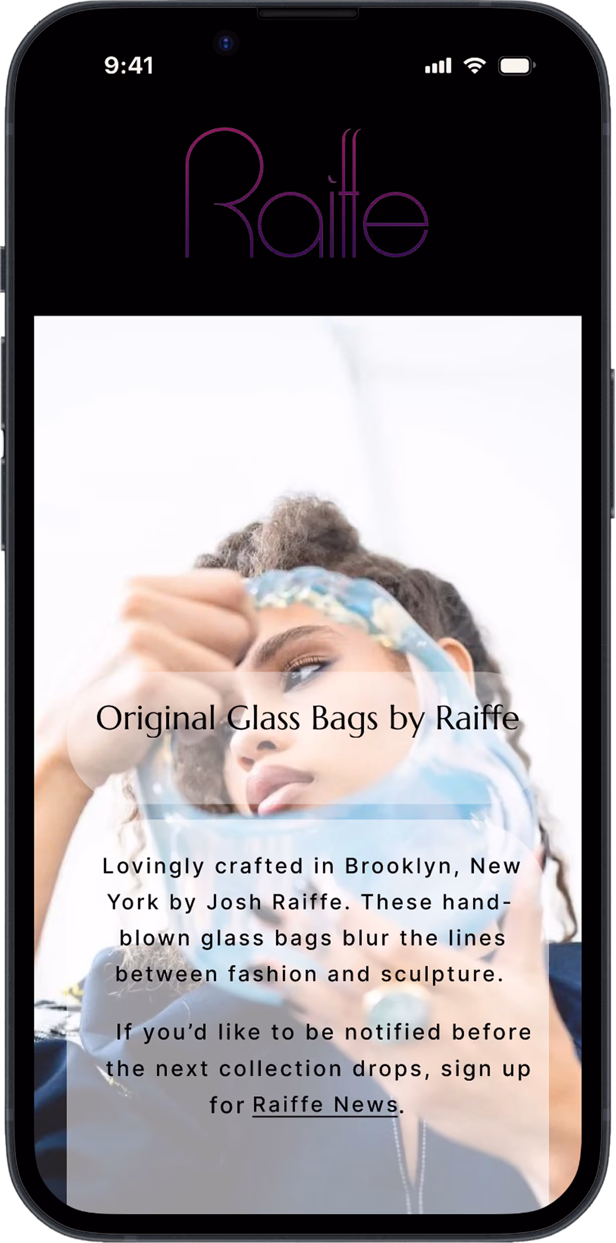 Fashion & apparel product page before the redesign