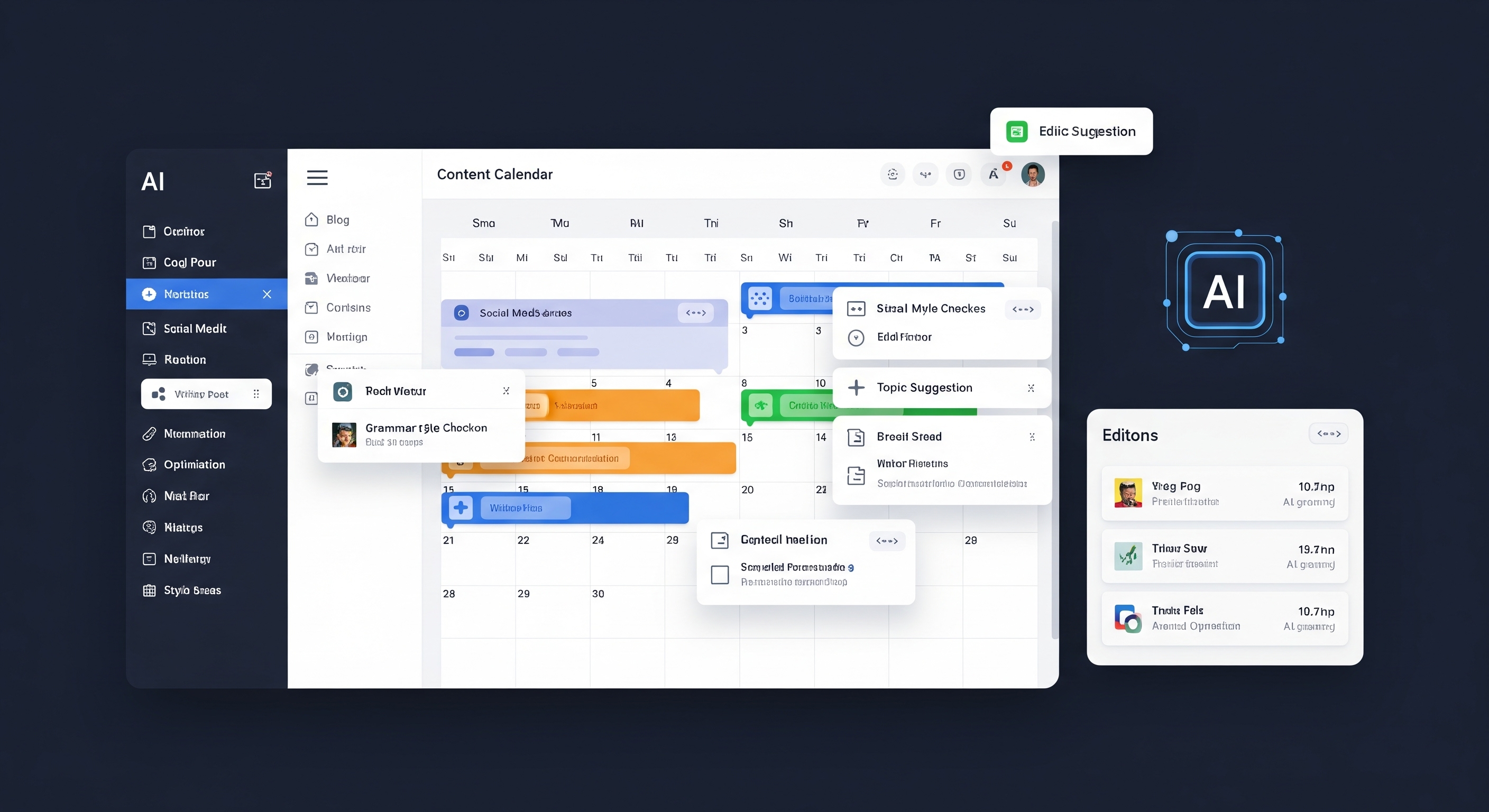 How AI for Editing and Writing Transforms Your Content Calendar