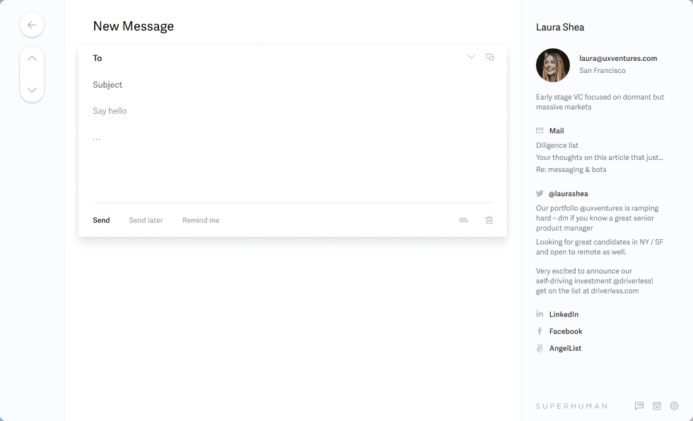 Superhuman desktop app