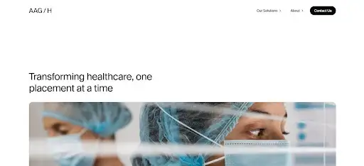 AAG Health focuses on tailored recruitment services that transform healthcare placements.