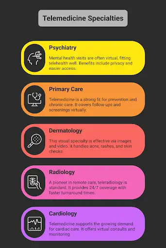 Telemedicine Specialties
