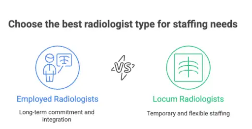 Choose the best radiologist type for staffing needs
