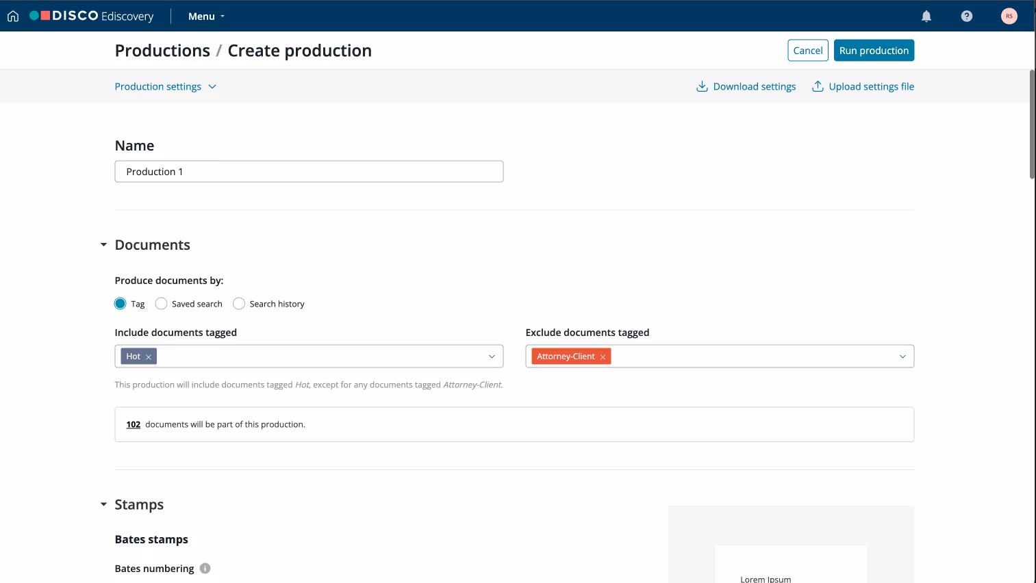Screenshot of AI legal document review features using Cecilia AI auto review”