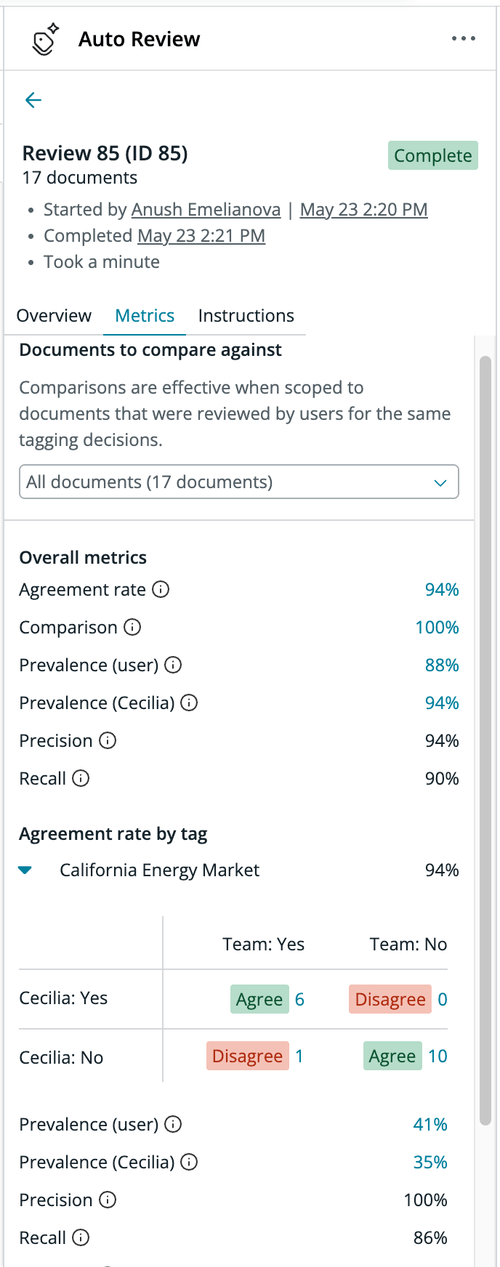 Screenshot of ediscovery production software features in DISCO