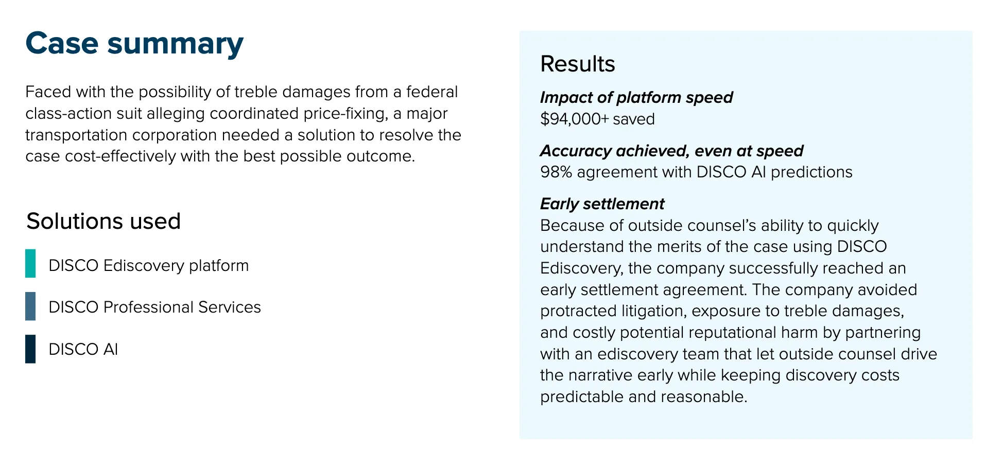 DISCO Enterprise Services Secure Best Outcome