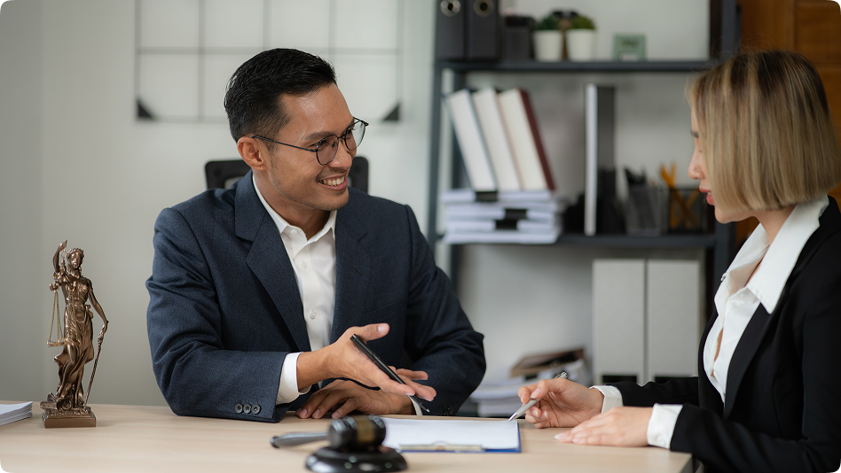 group of people discussing