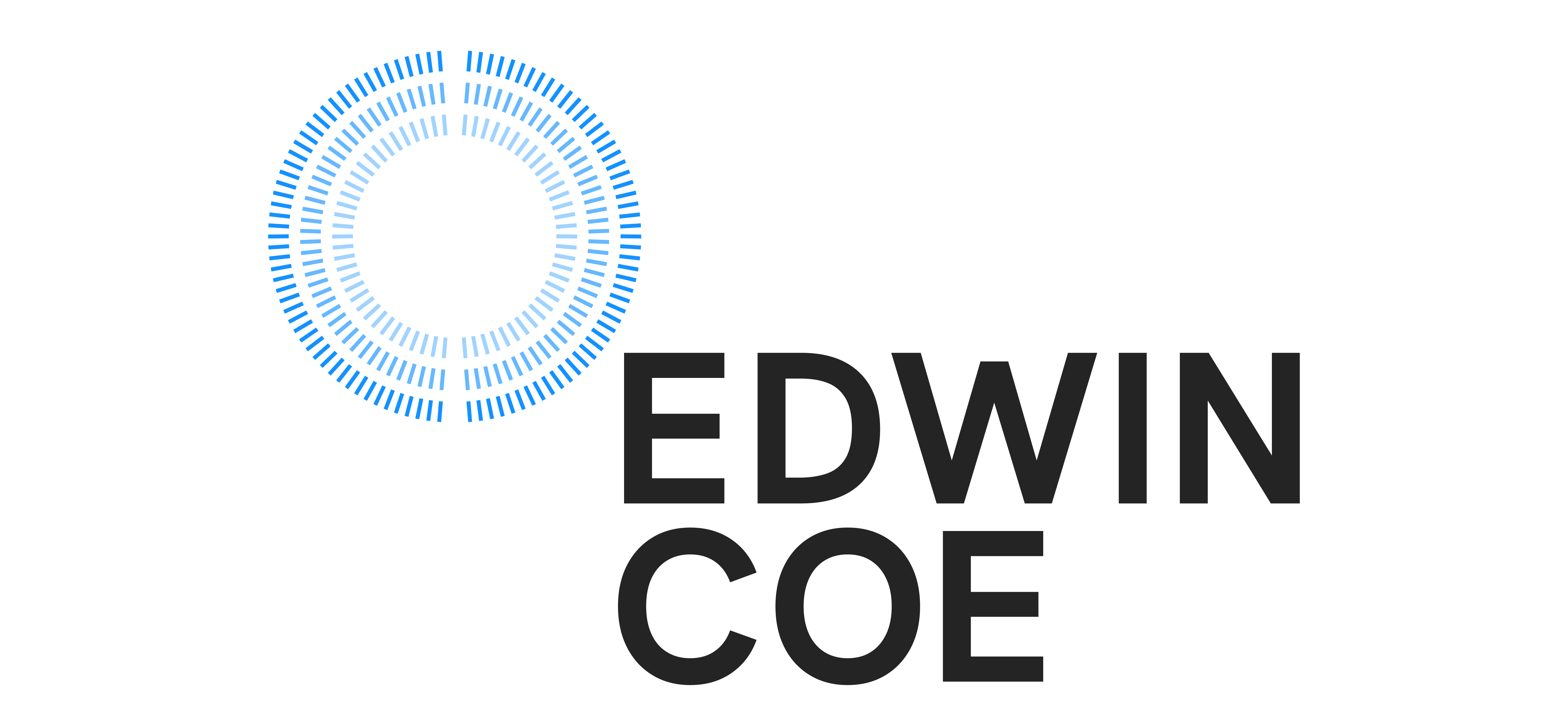 a monitor infront of circle and square in background