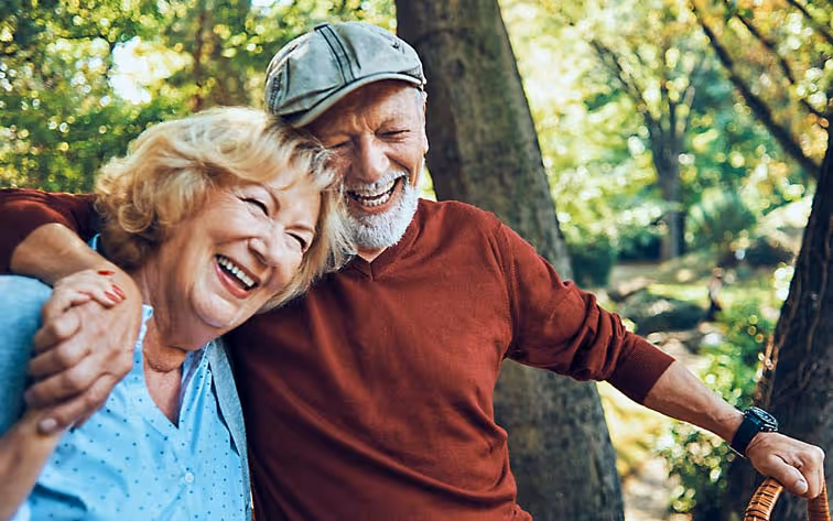 Happy couple enjoying retirement