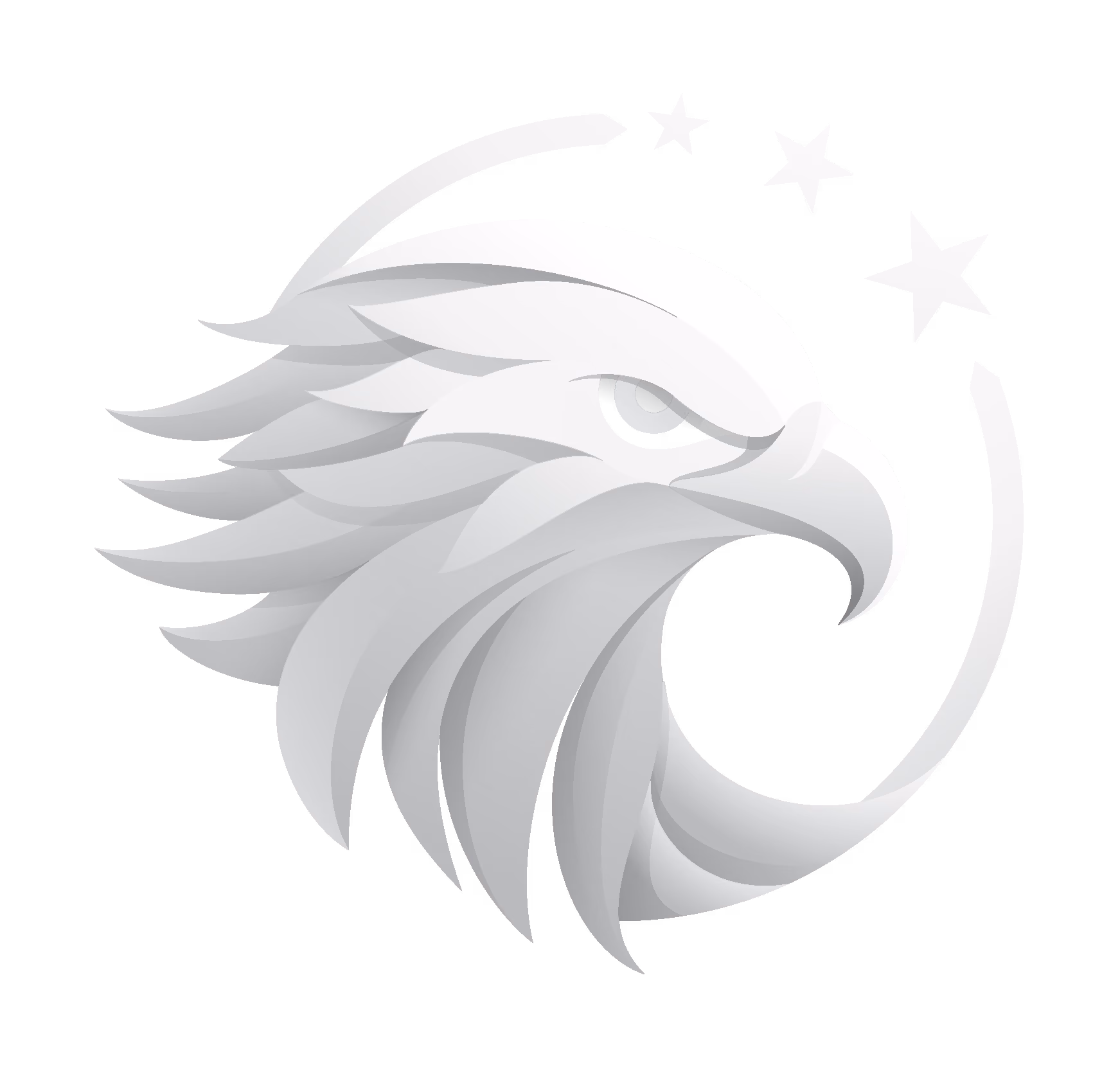 White solid Reagan Gold Group Eagle Icon