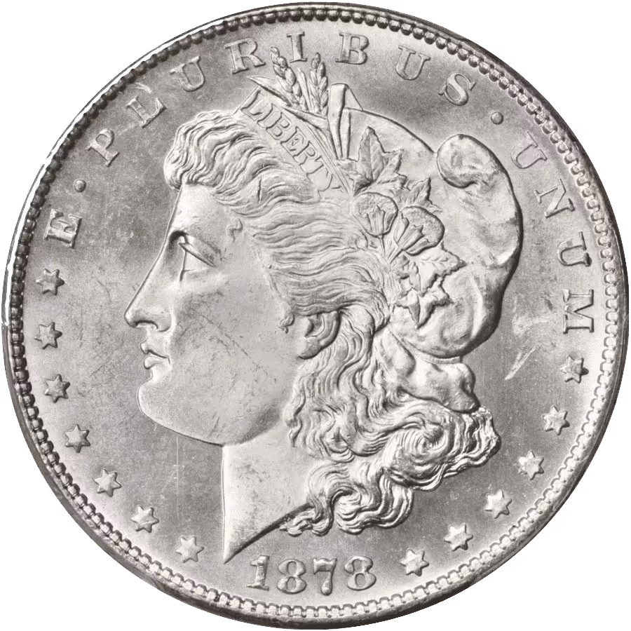 Morgan Silver Dollar Silver Obverse