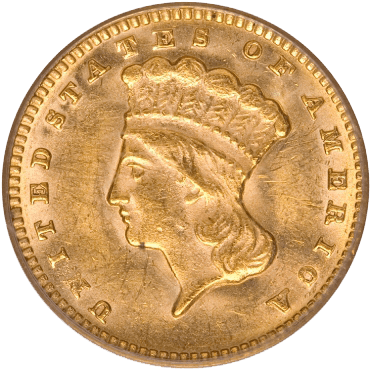 Indian Head $1 Gold Coin obverse