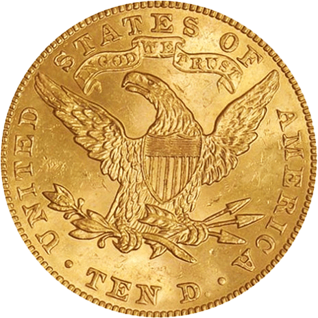 Liberty Head $10 Gold Coin alternate view
