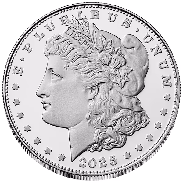 Morgan Silver Dollar Proof Coin obverse