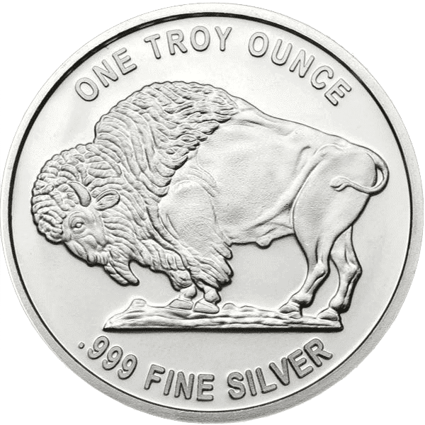 Silver Bullion Rounds reverse