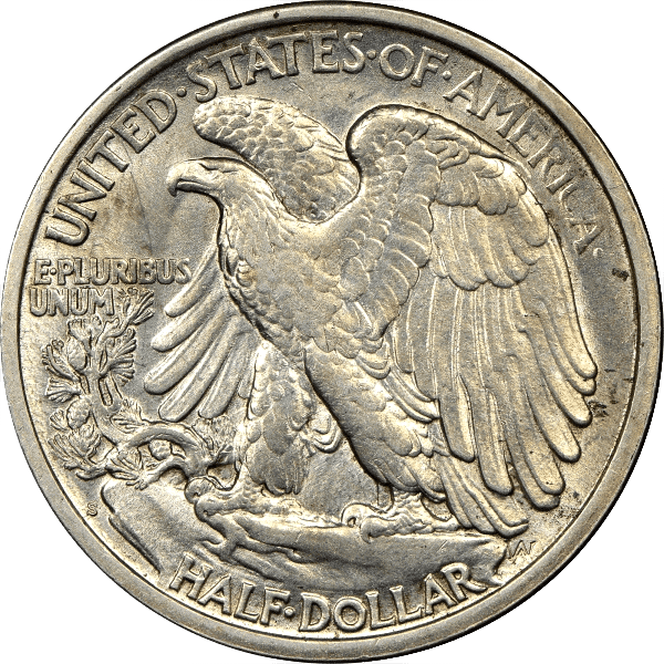 Walking Liberty Half Dollar alternate view