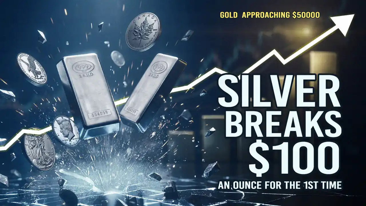 Silver Tops $100 as Geopolitical Risks Rise