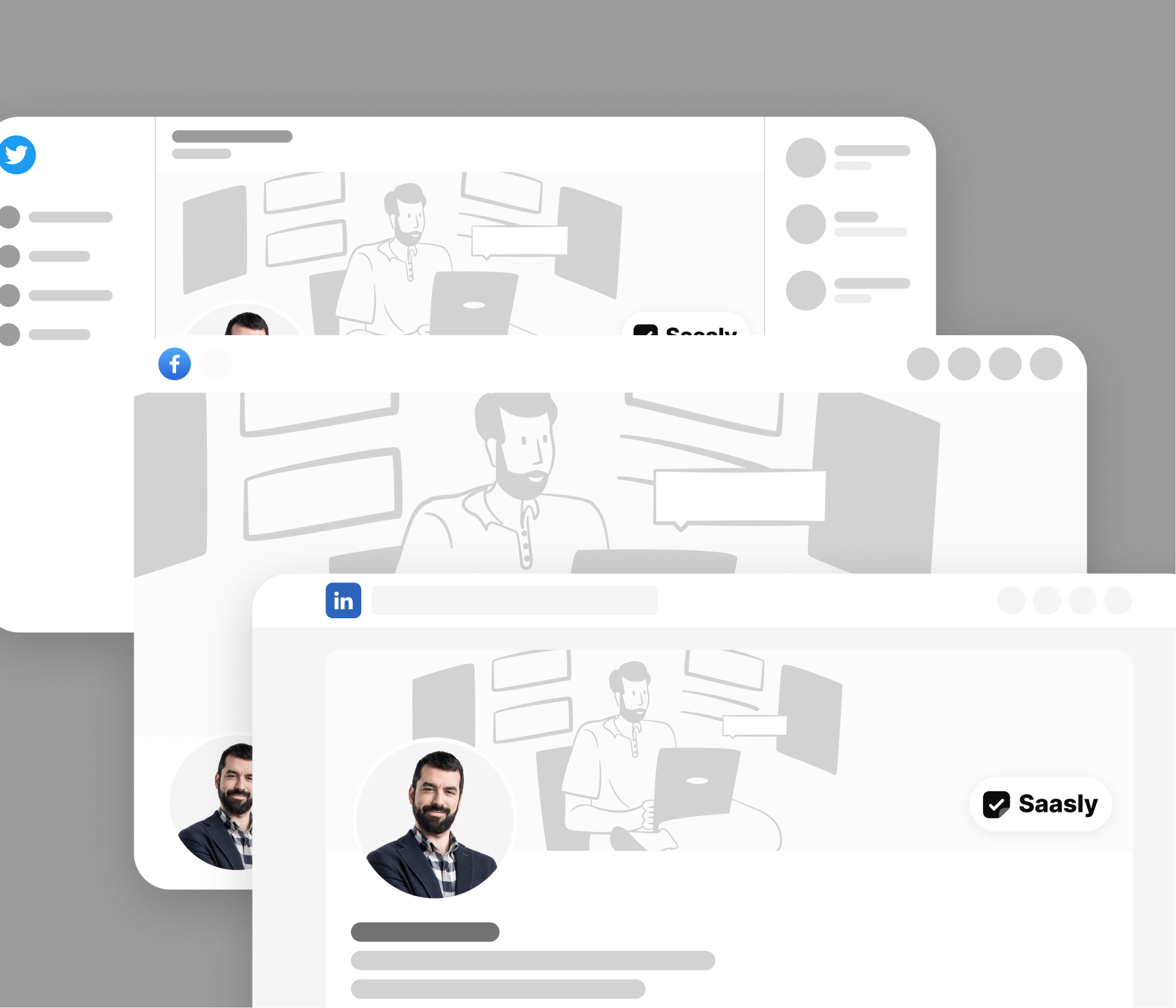 Saasly - Social Media Assets - SaaS Webflow Template