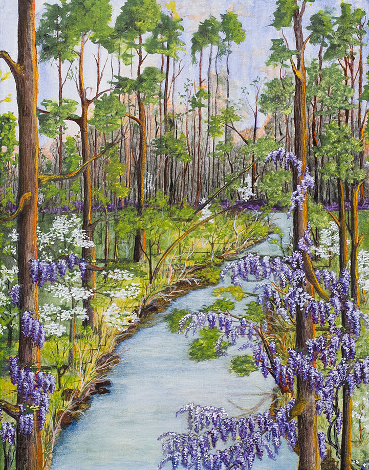 Early Spring watercolor by Becky Guinn