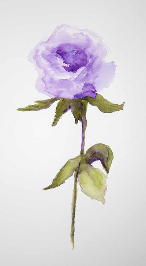 Landscape watercolor by Becky Guinn