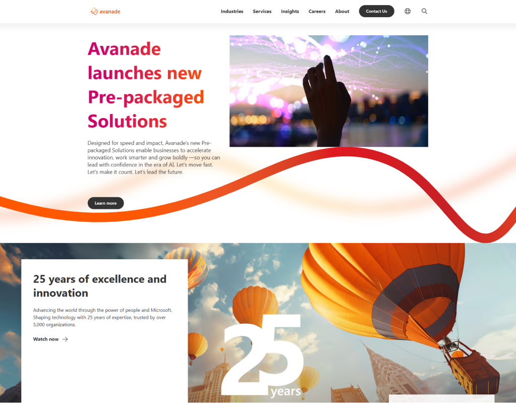 Screenshot of the refreshed site experience -- bold, colorful, engaging.