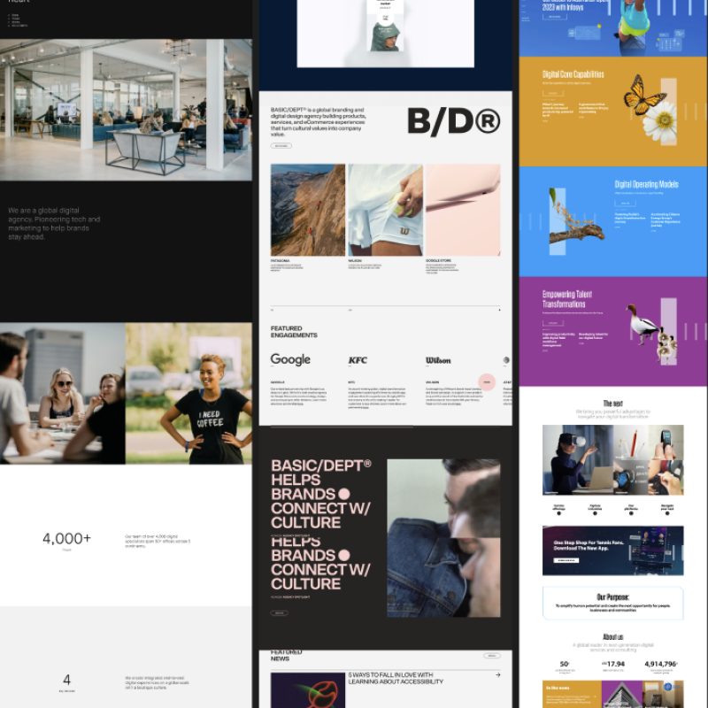 Collage of examples from balanced concept sites.