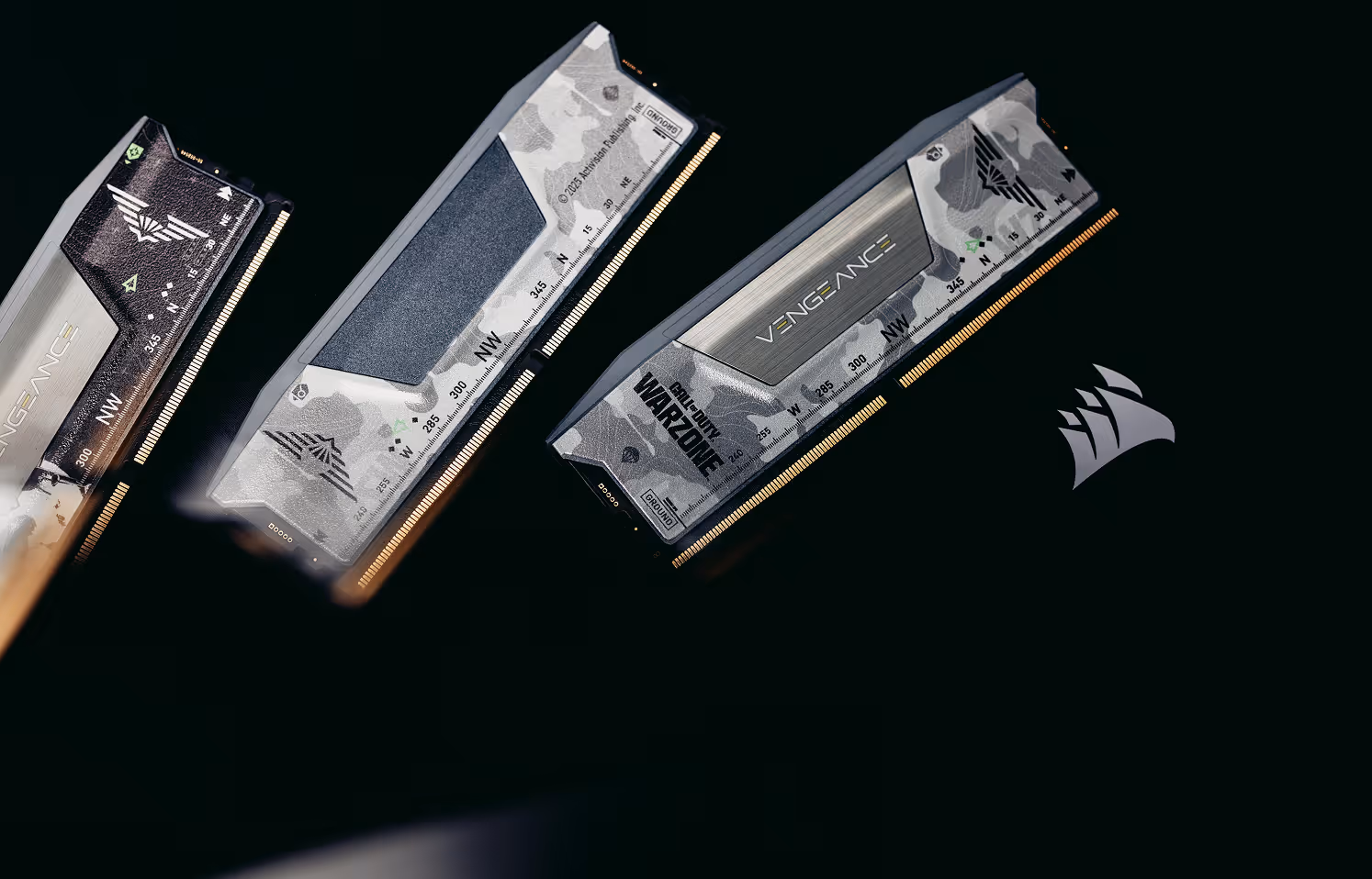 Corsair Vengeance RAM modules featuring Call of Duty Warzone branding