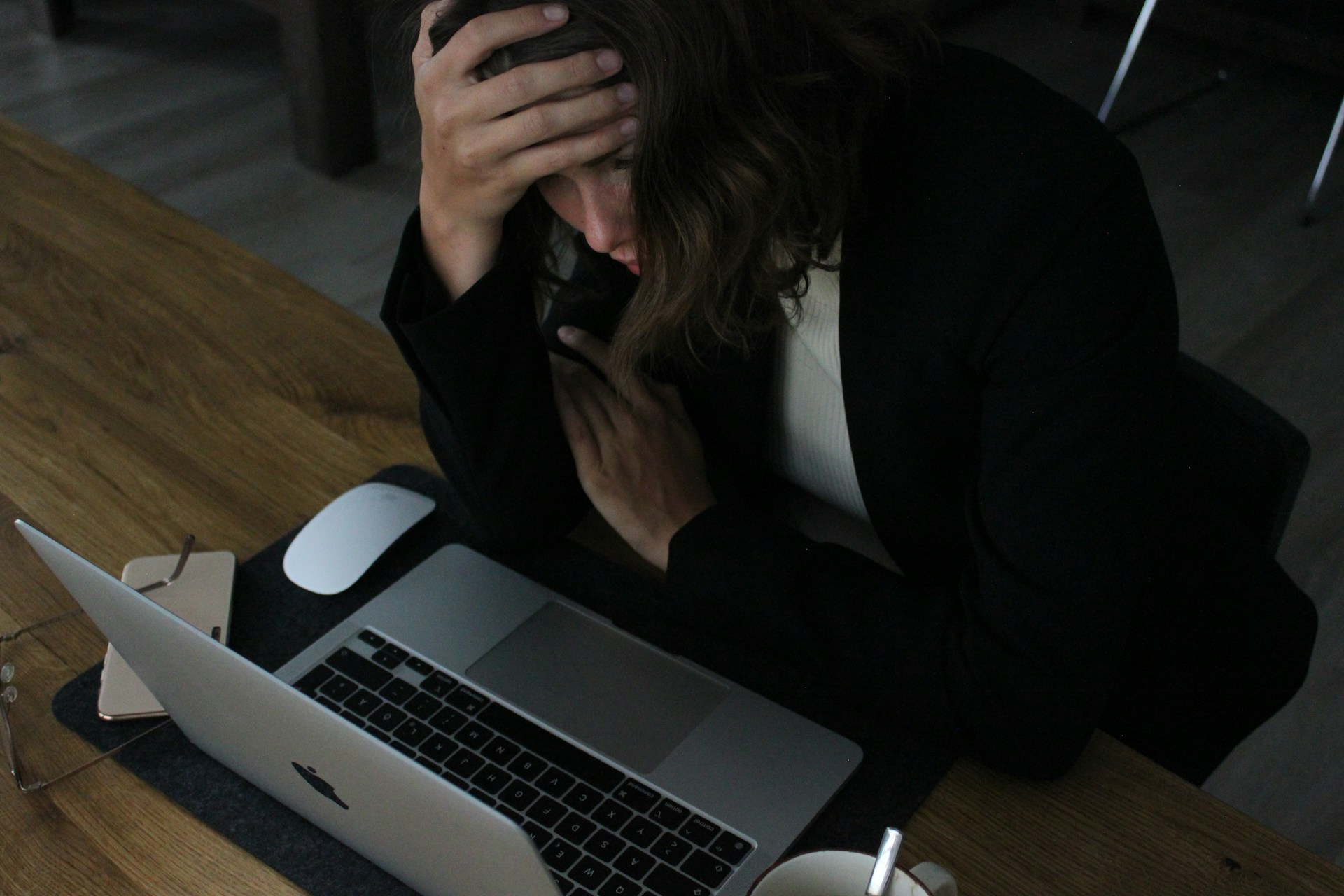 Stressed Woman at Laptop - Photo by Elisa Ventur on Unsplash