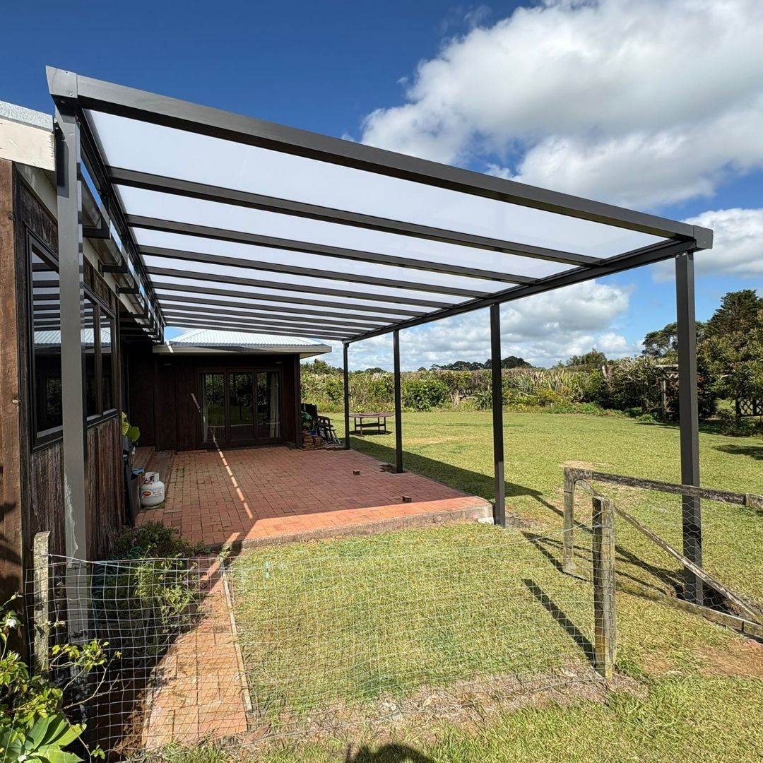 New Shadeland pergola replacing an old patio roof in Whangarei