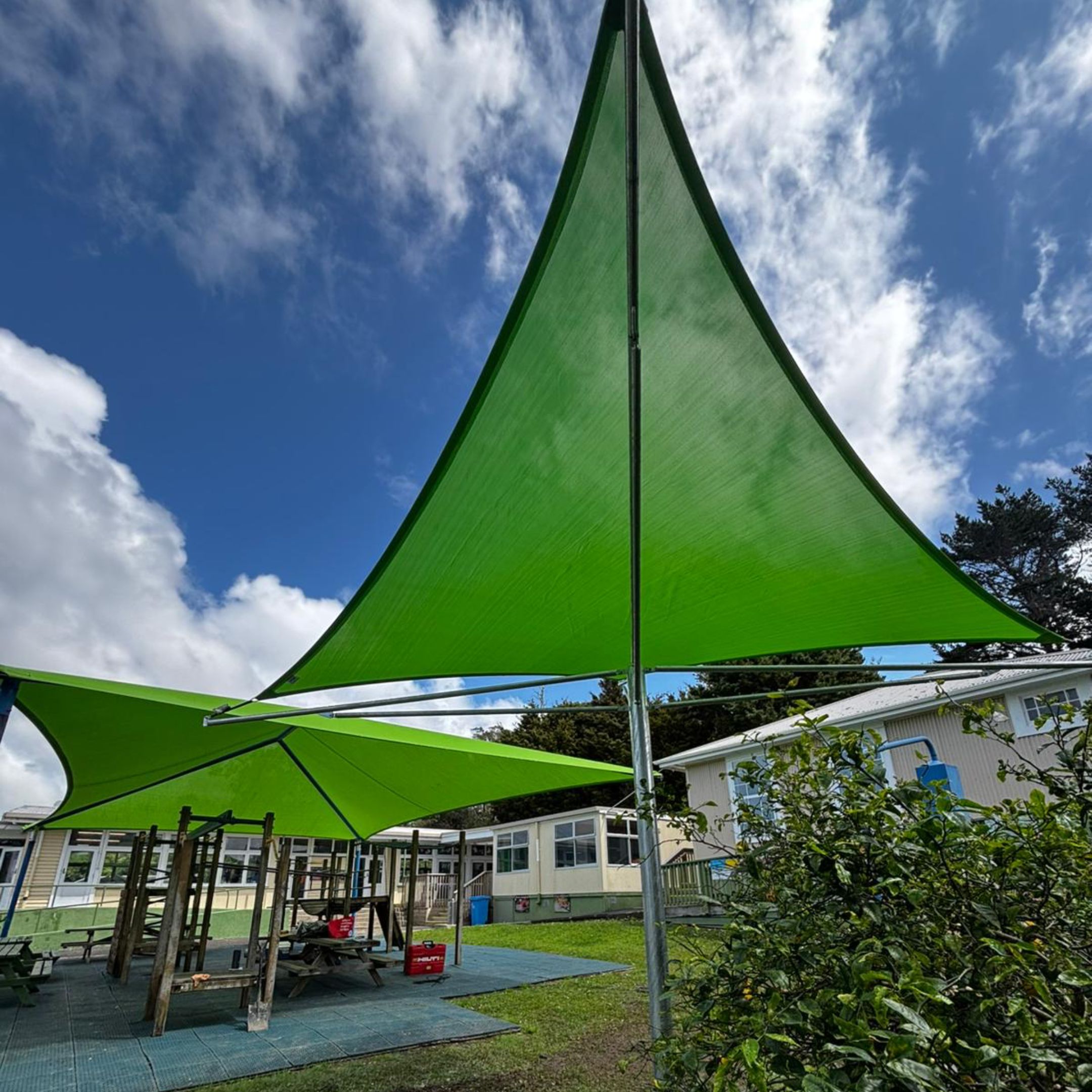Shadeland Single Post Shade Tree at Te Hapua School, Northland