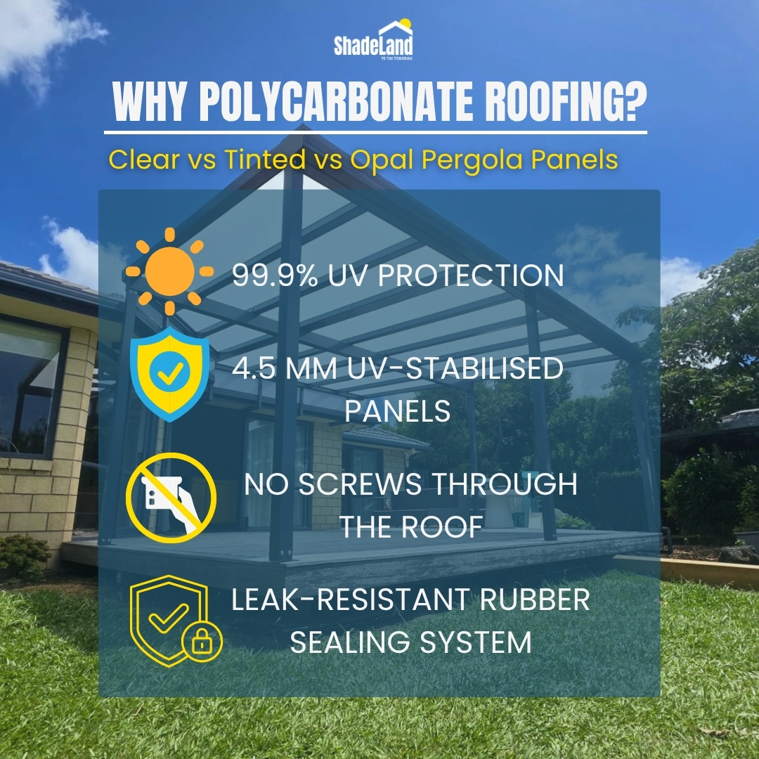 Choosing the Right Polycarbonate Roof: Clear vs Tinted vs Opal Pergola Panels – additional photo 2
