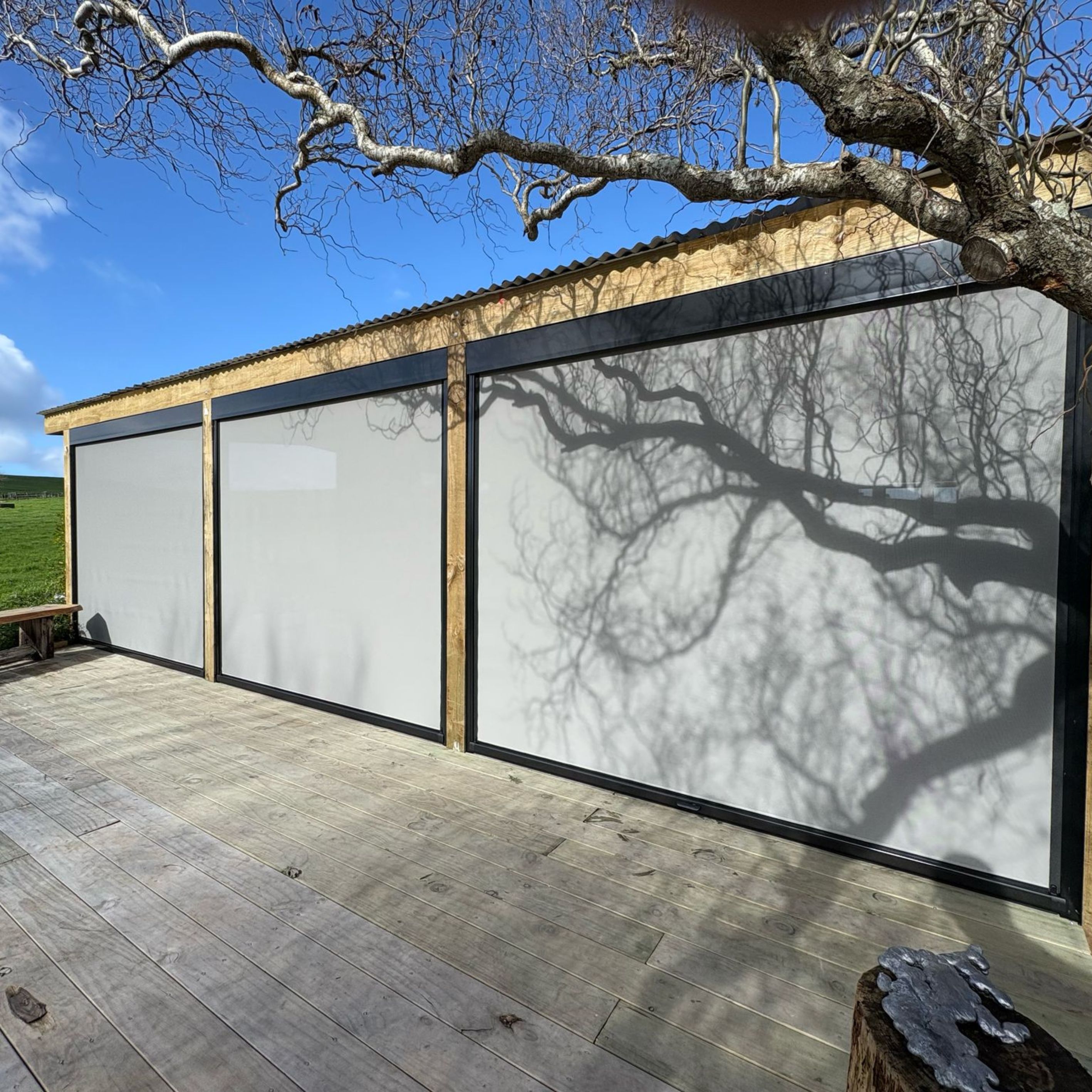 Extending a Tiny Home’s Living Space with Ziptrak Blinds in Parua Bay – additional photo 1