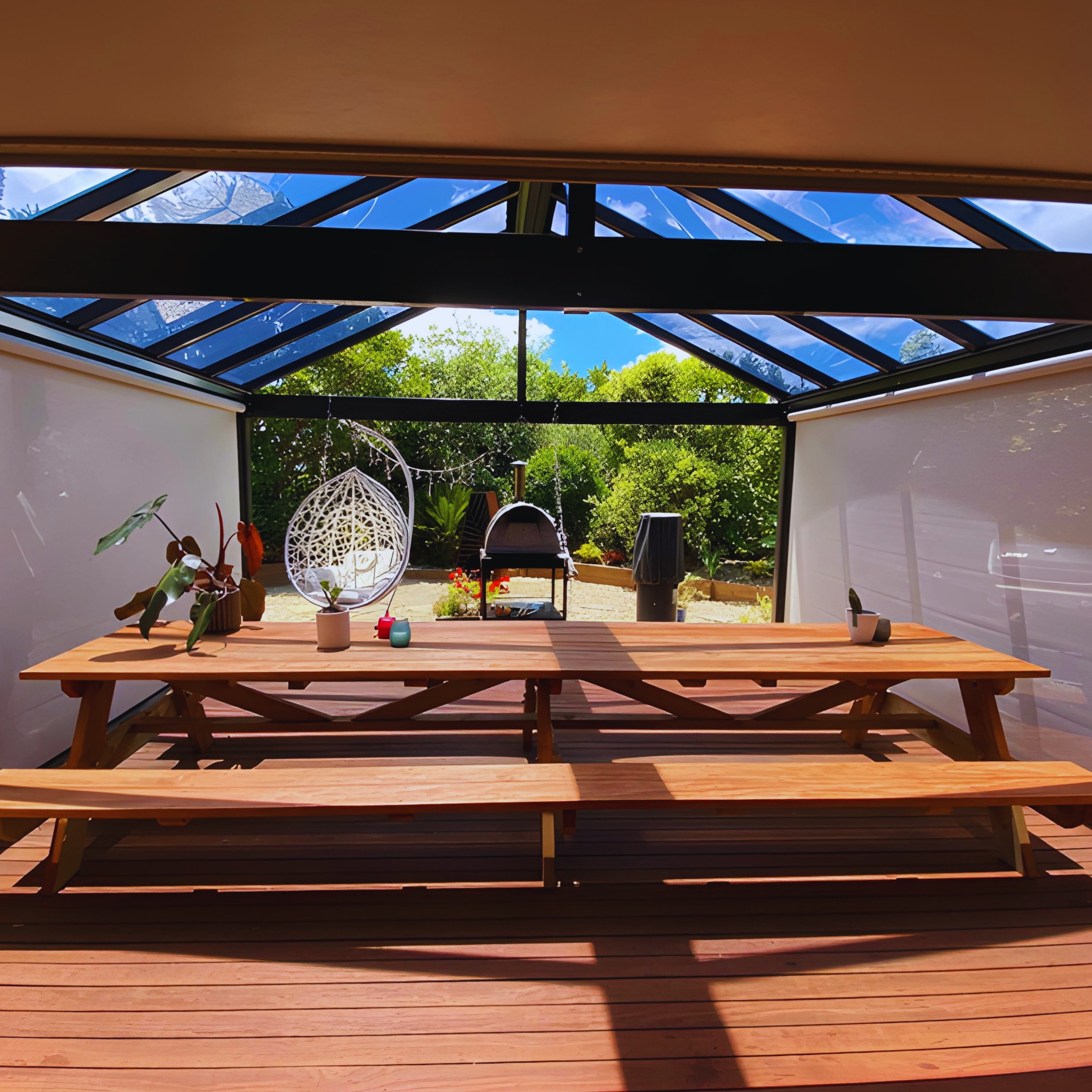 A Stylish Outdoor Room with a Custom Gable Pergola in Maunu – additional photo 1