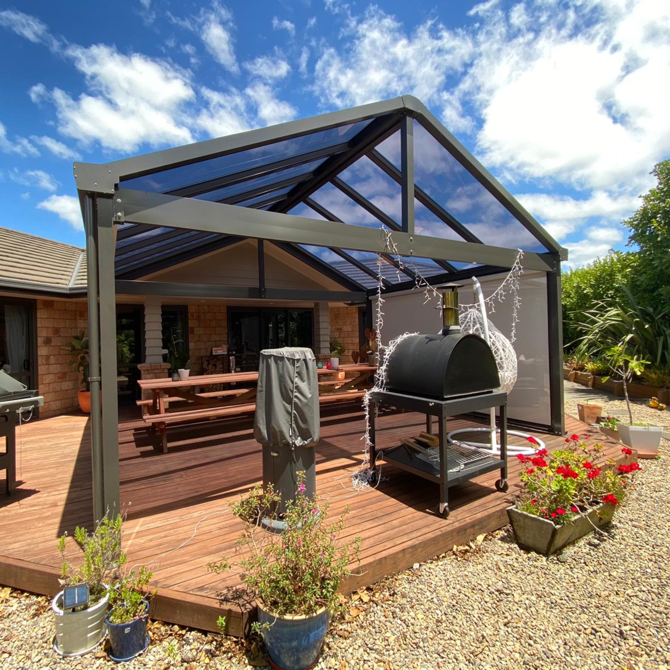 A Stylish Outdoor Room with a Custom Gable Pergola in Maunu – additional photo 4