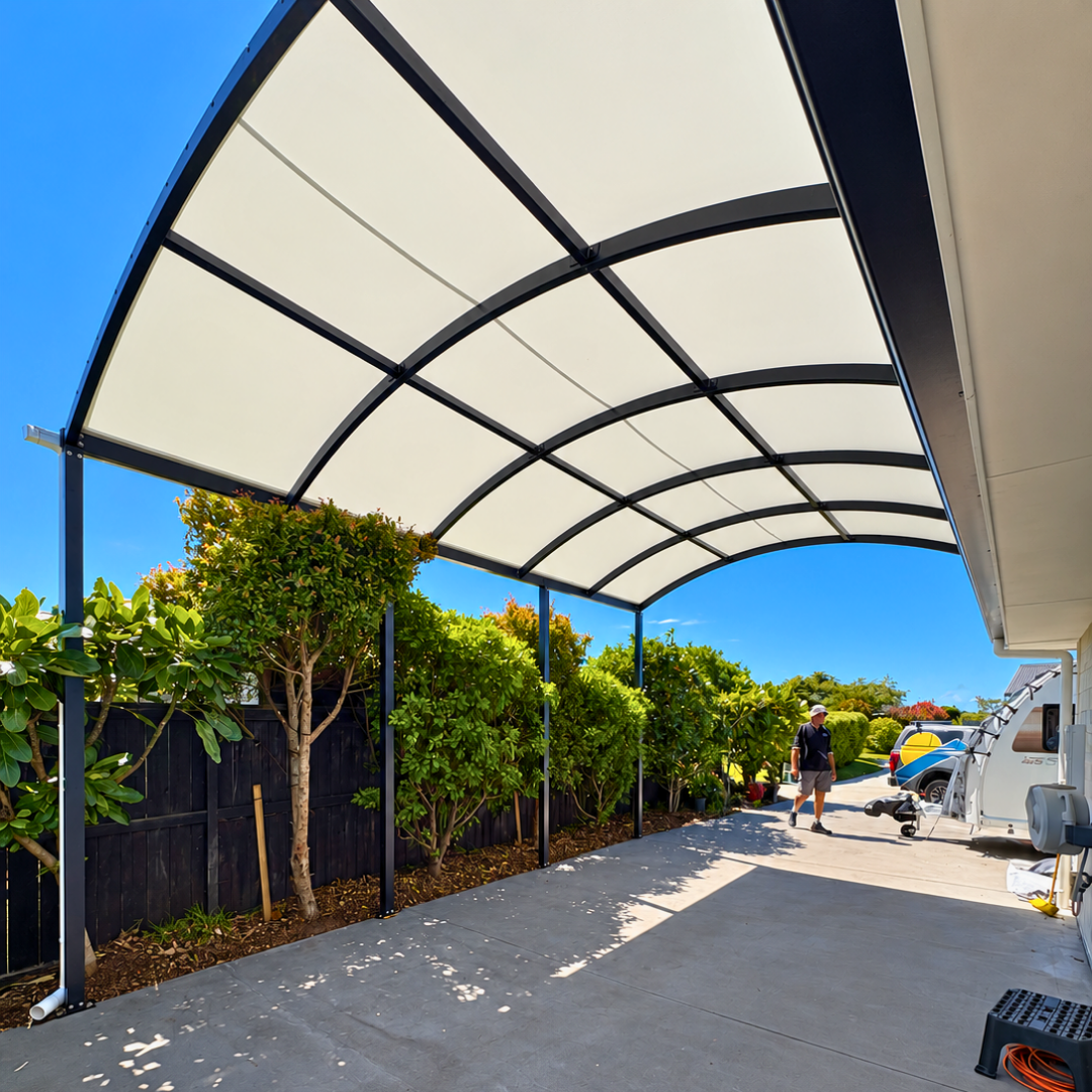 Custom tension canopy roof for a large campervan in Waipu – additional photo 1
