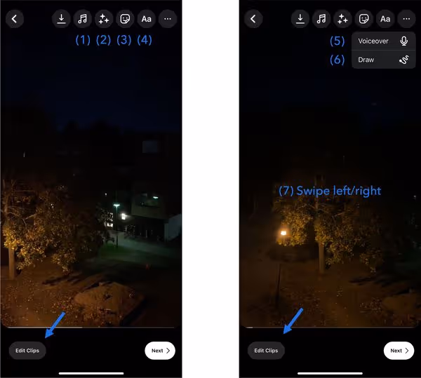 Instagram Reels editing tools