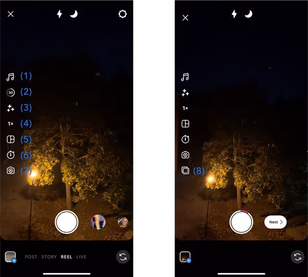 Instagram Reels built-in creative tools