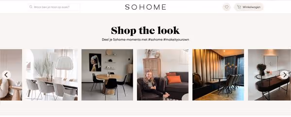 Instagram slider widget on the website